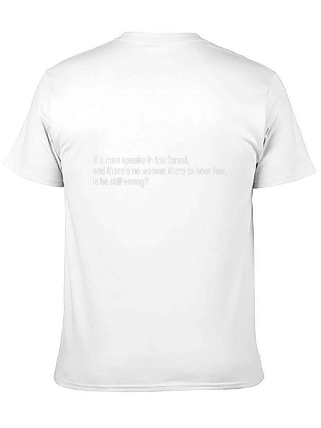 Mens Black T-Shirt - Forest Thoughtful Quote
