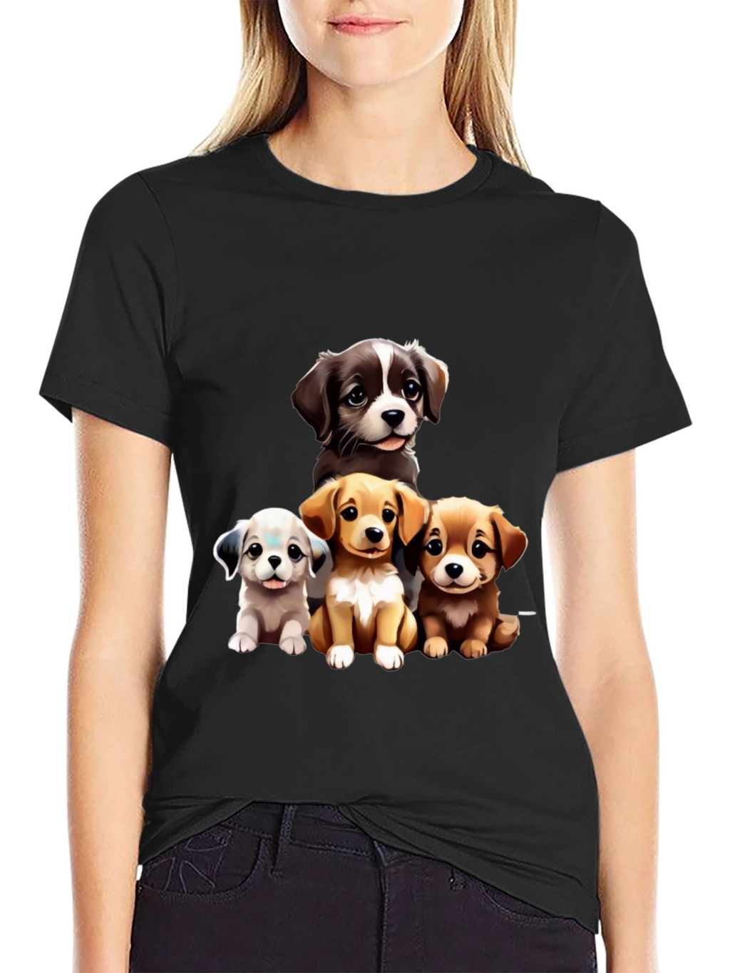 Puppy Pals Graphic Tee - Cute Dog Lover Shirt