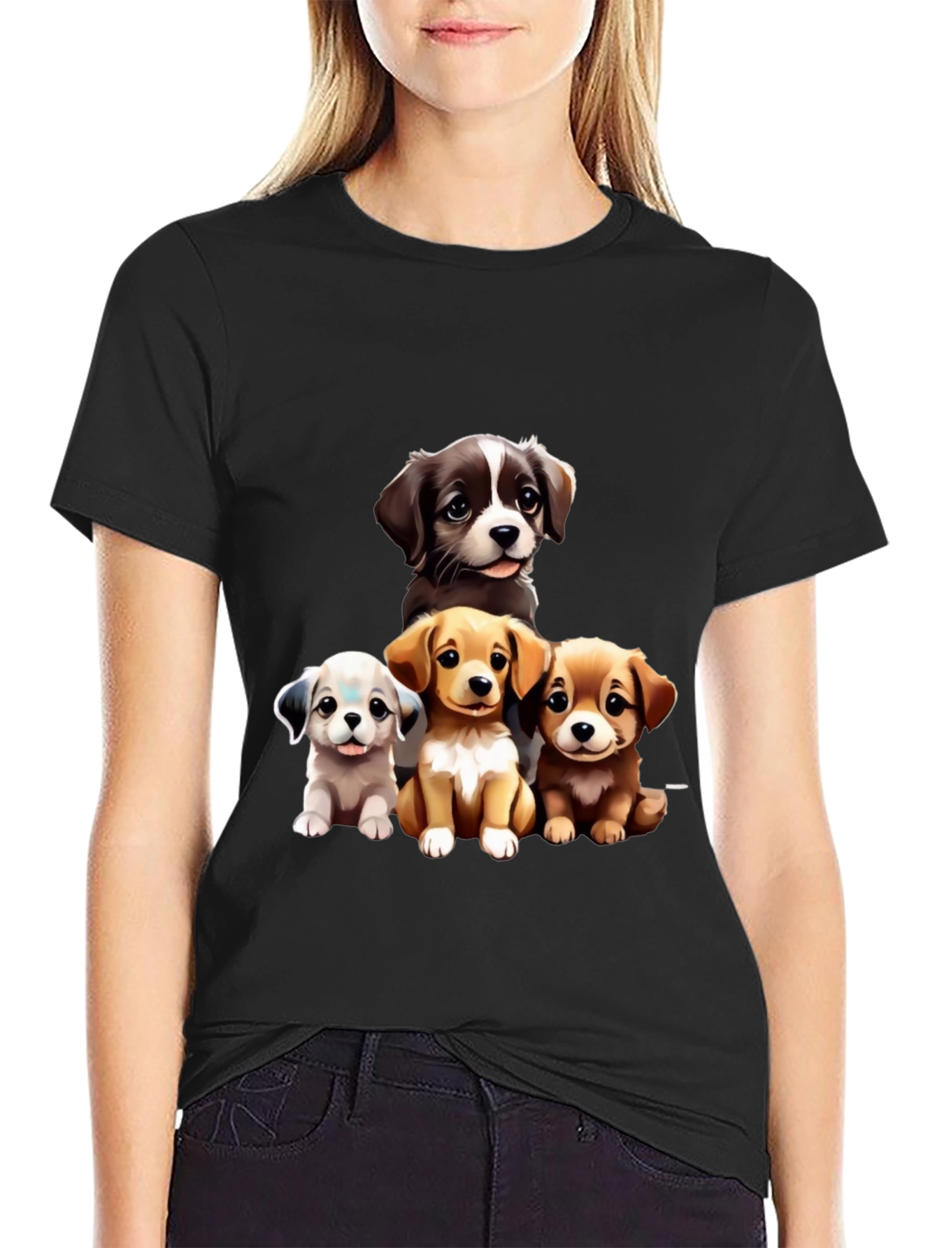 Puppy Pals Graphic Tee - Cute Dog Lover Shirt