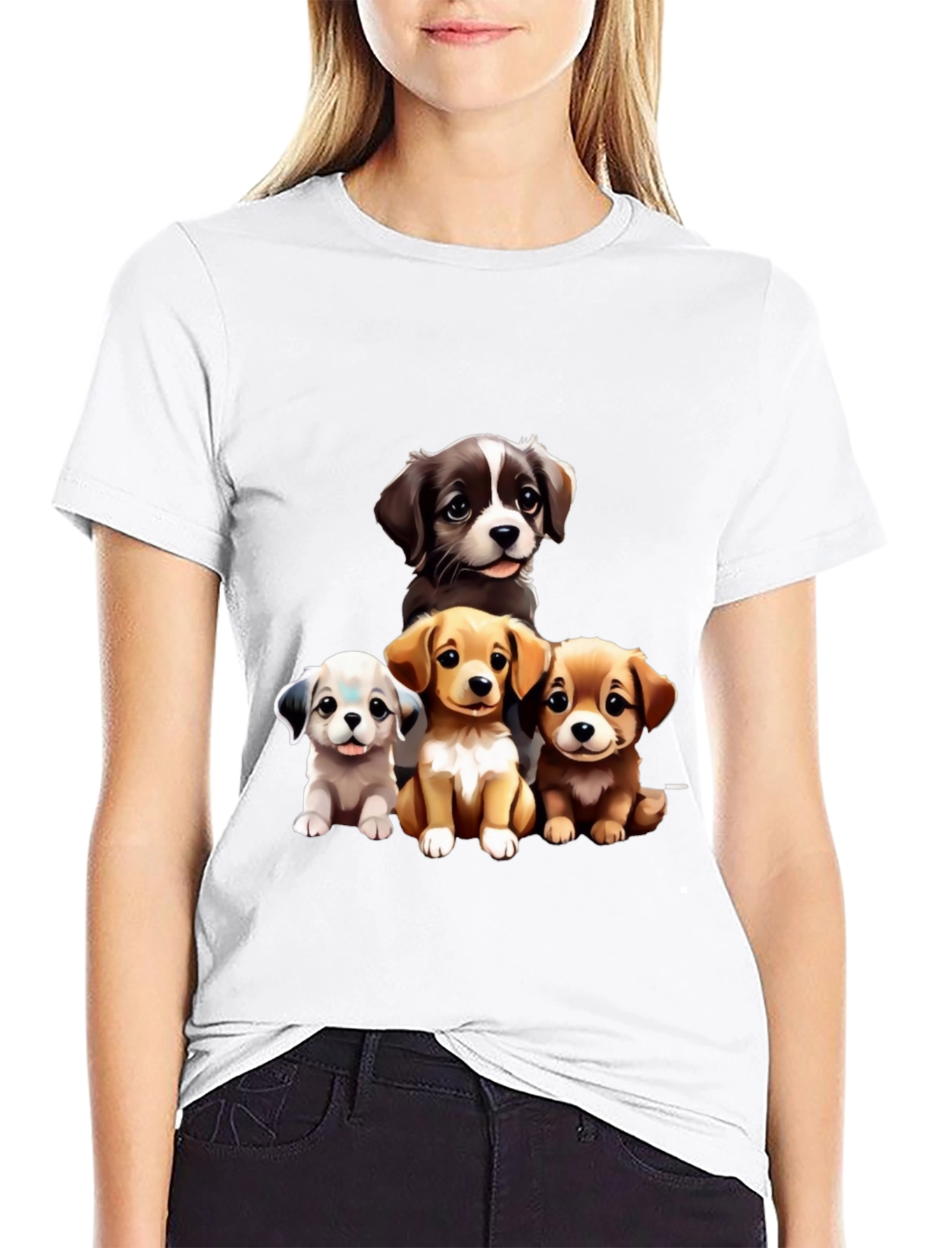 Puppy Pals Graphic Tee - Cute Dog Lover Shirt