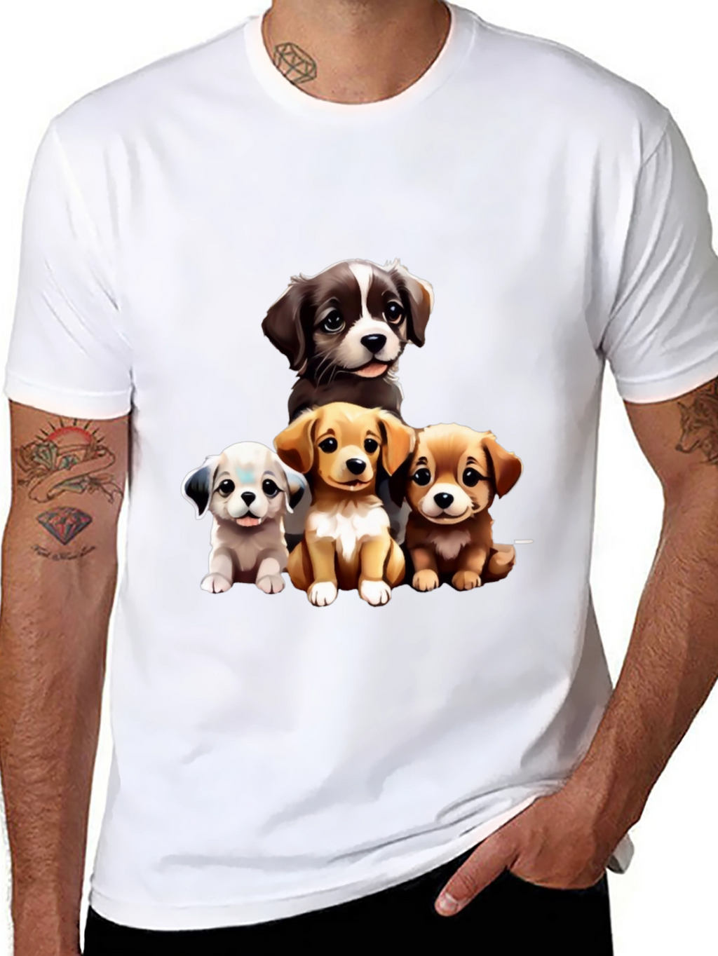 Puppy Pals Graphic Tee - Cute Dog Lover Shirt