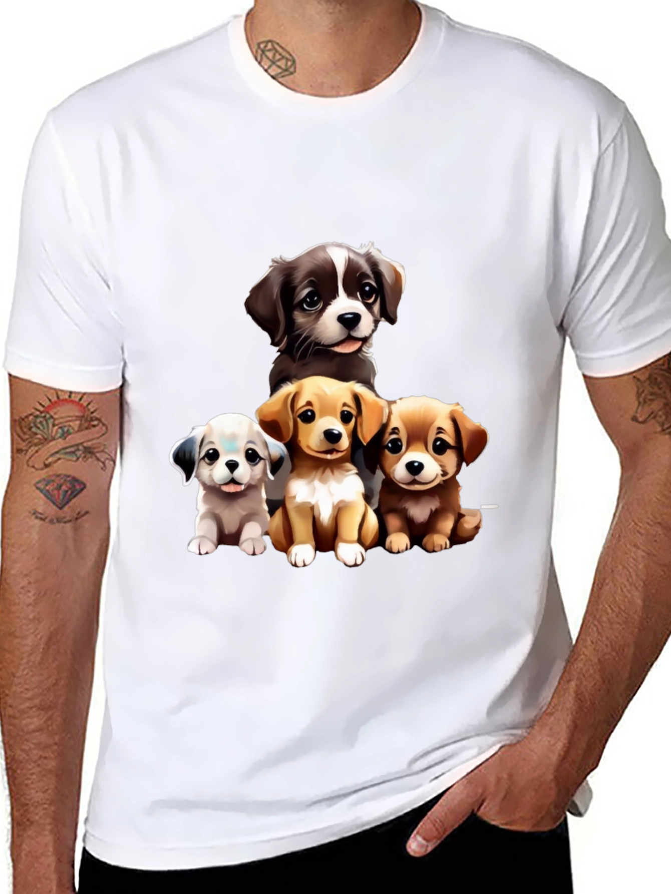 Puppy Pals Graphic Tee - Cute Dog Lover Shirt