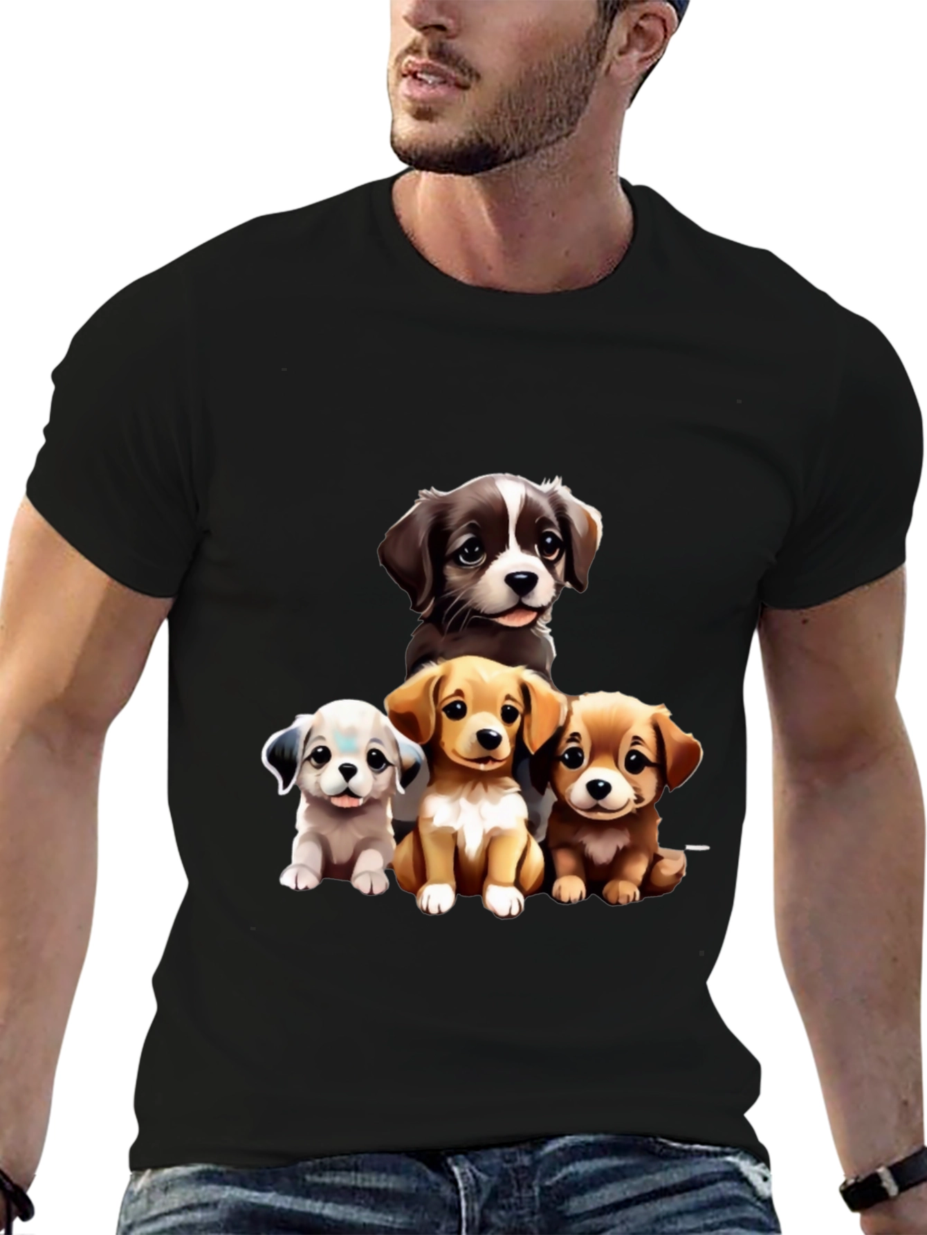 Puppy Pals Graphic Tee - Cute Dog Lover Shirt