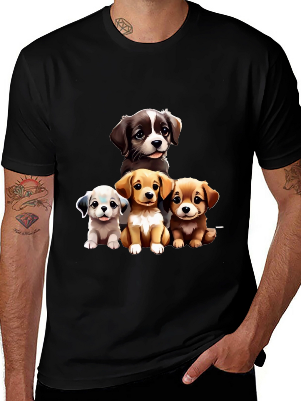 Puppy Pals Graphic Tee - Cute Dog Lover Shirt