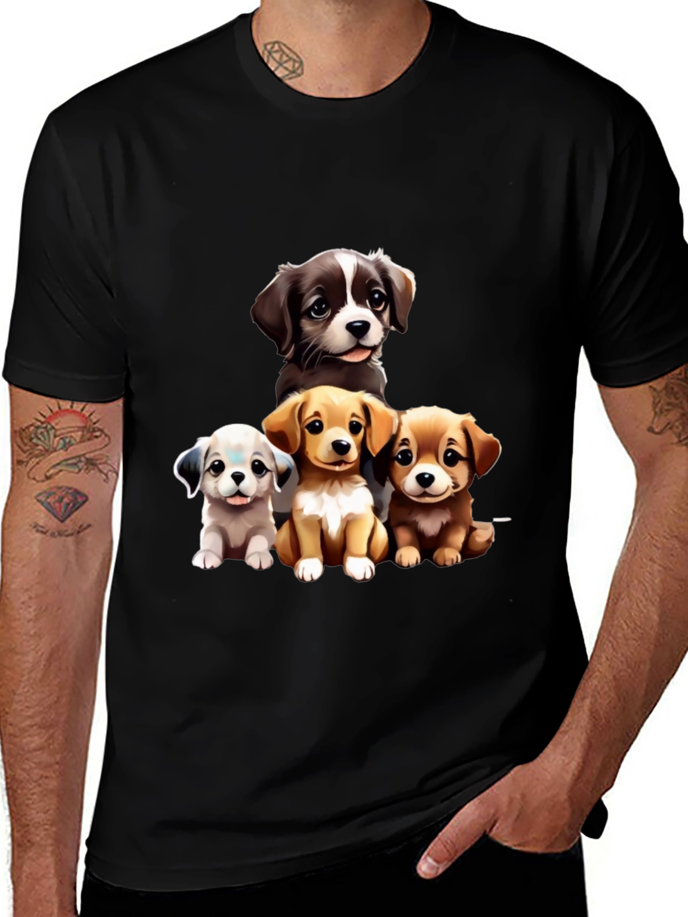 Puppy Pals Graphic Tee - Cute Dog Lover Shirt