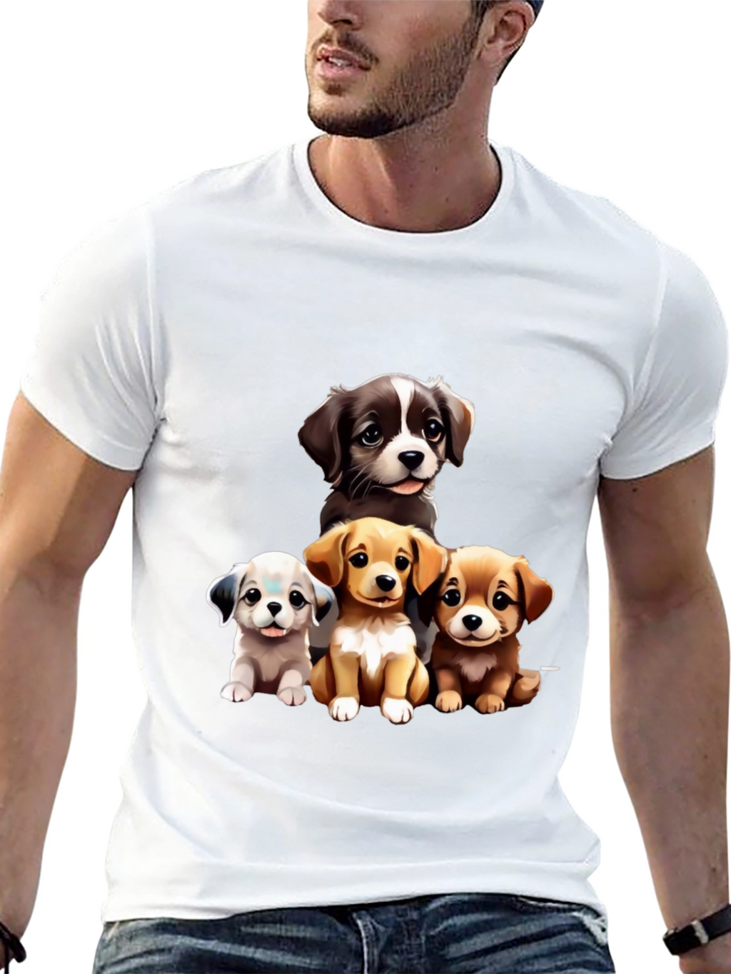 Puppy Pals Graphic Tee - Cute Dog Lover Shirt