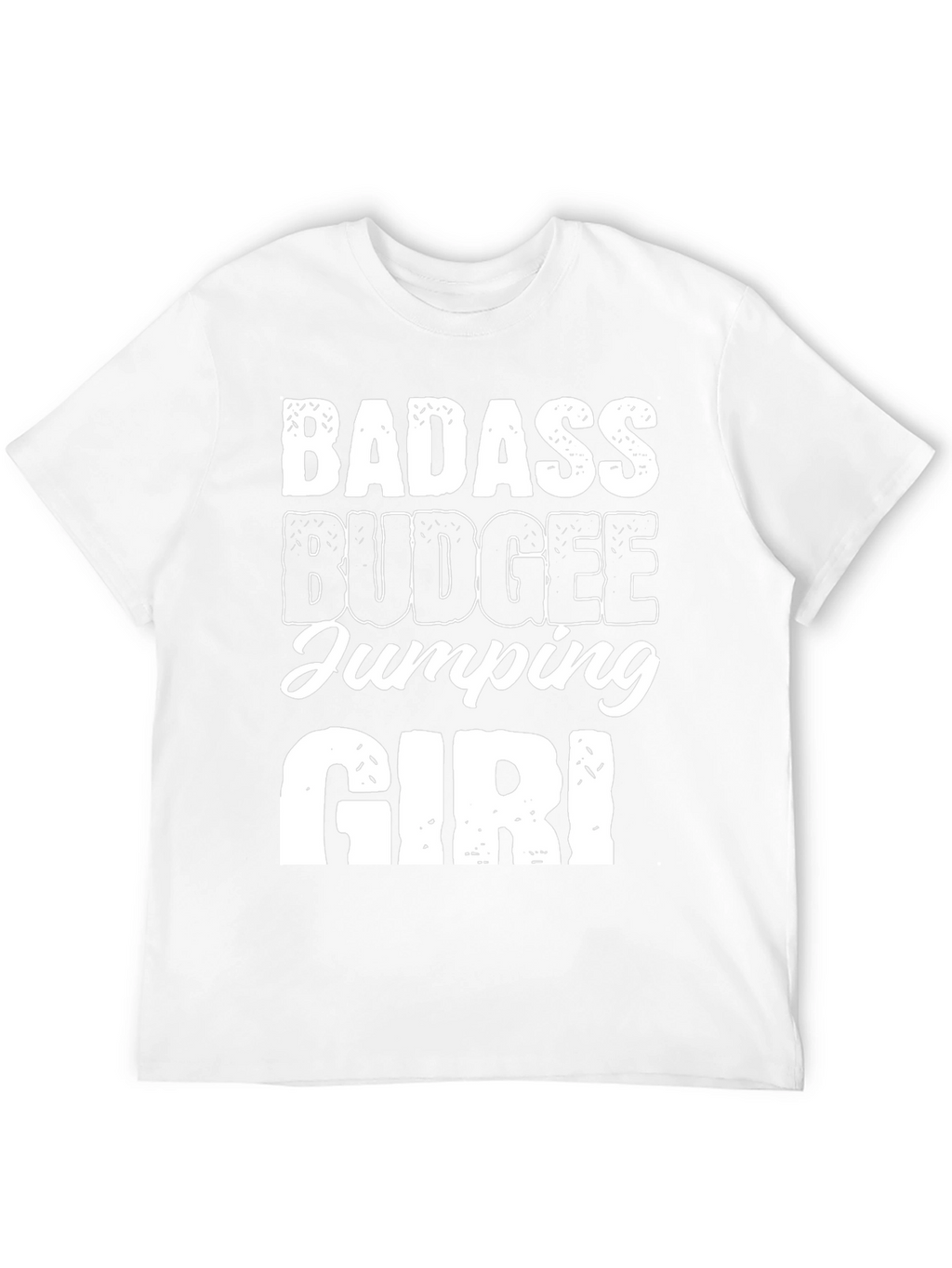 Badass Budgee Jumping Girl Black Tee