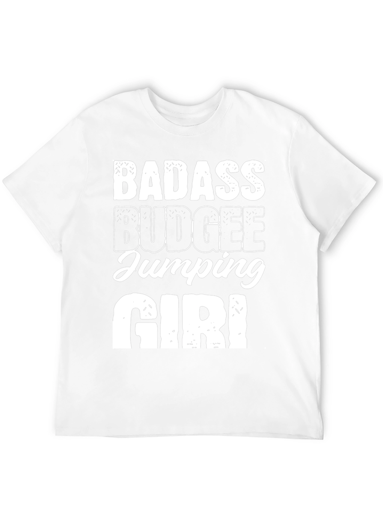 Badass Budgee Jumping Girl Black Tee