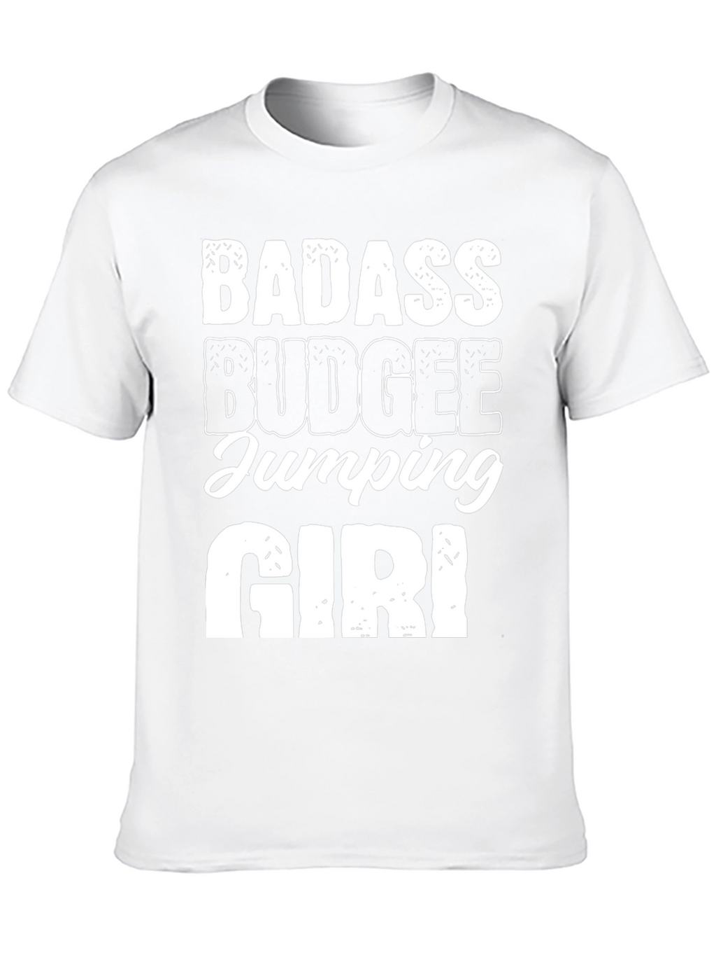 Badass Budgee Jumping Girl Black Tee