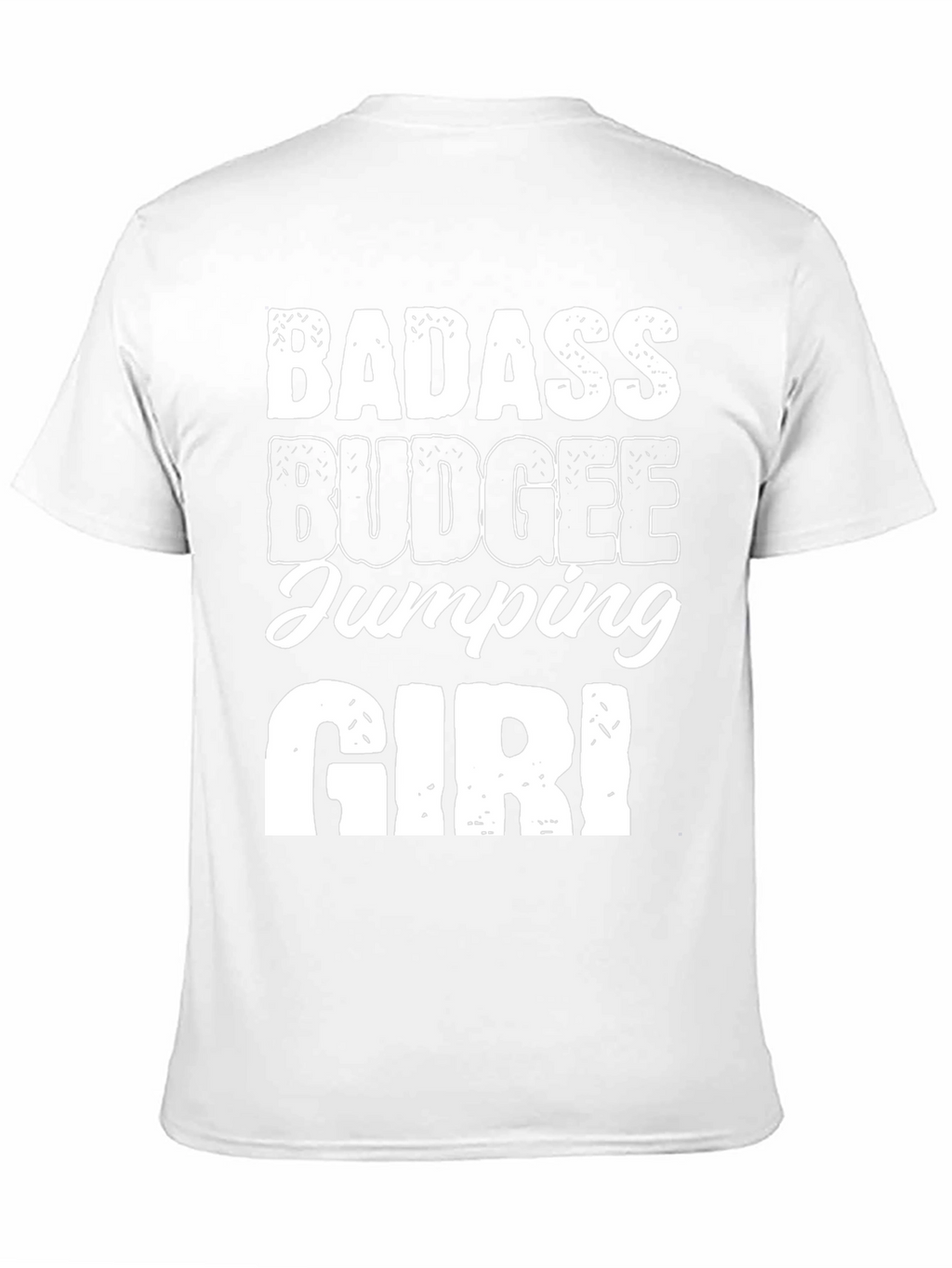 Badass Budgee Jumping Girl Black Tee
