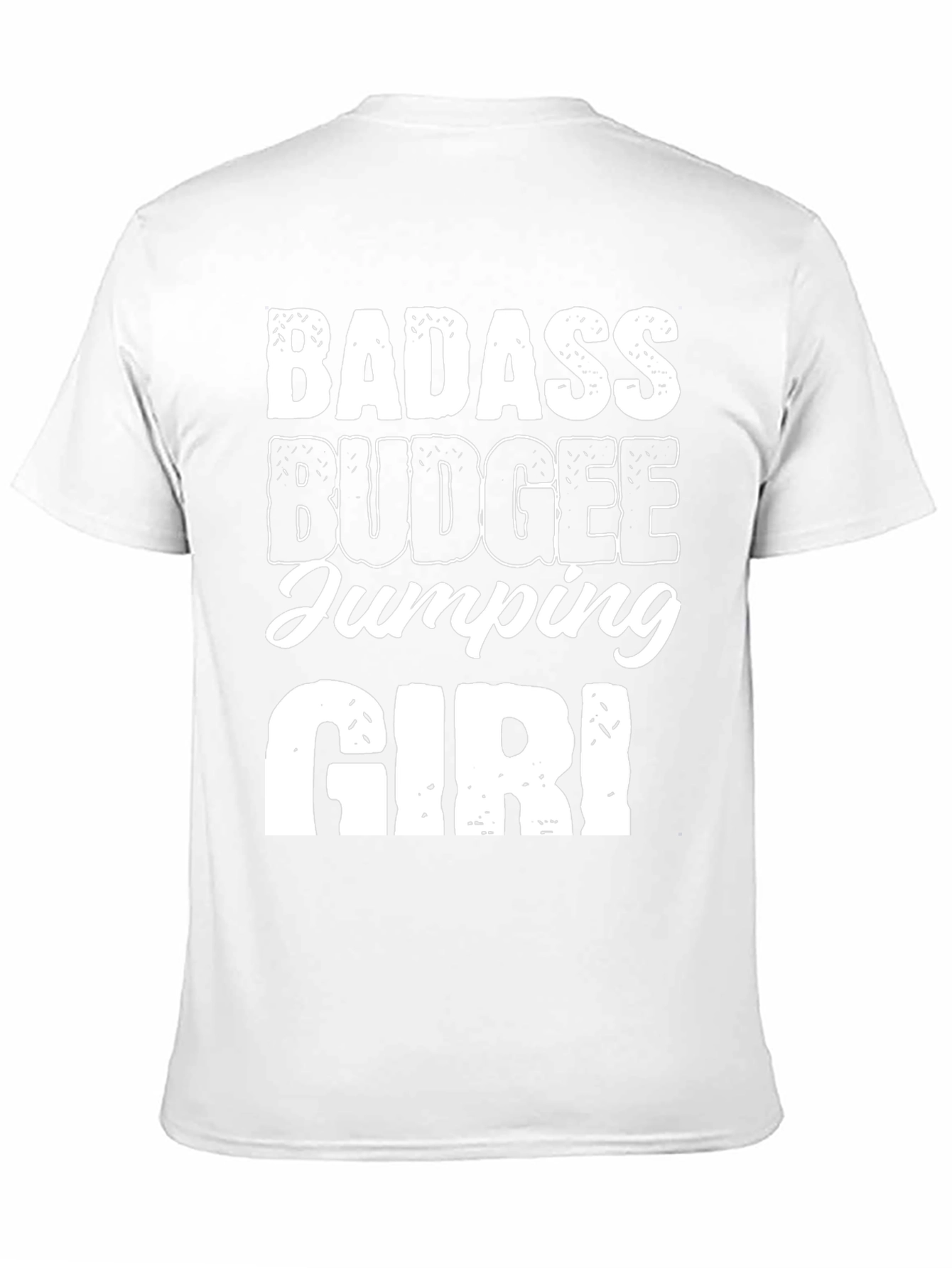 Badass Budgee Jumping Girl Black Tee