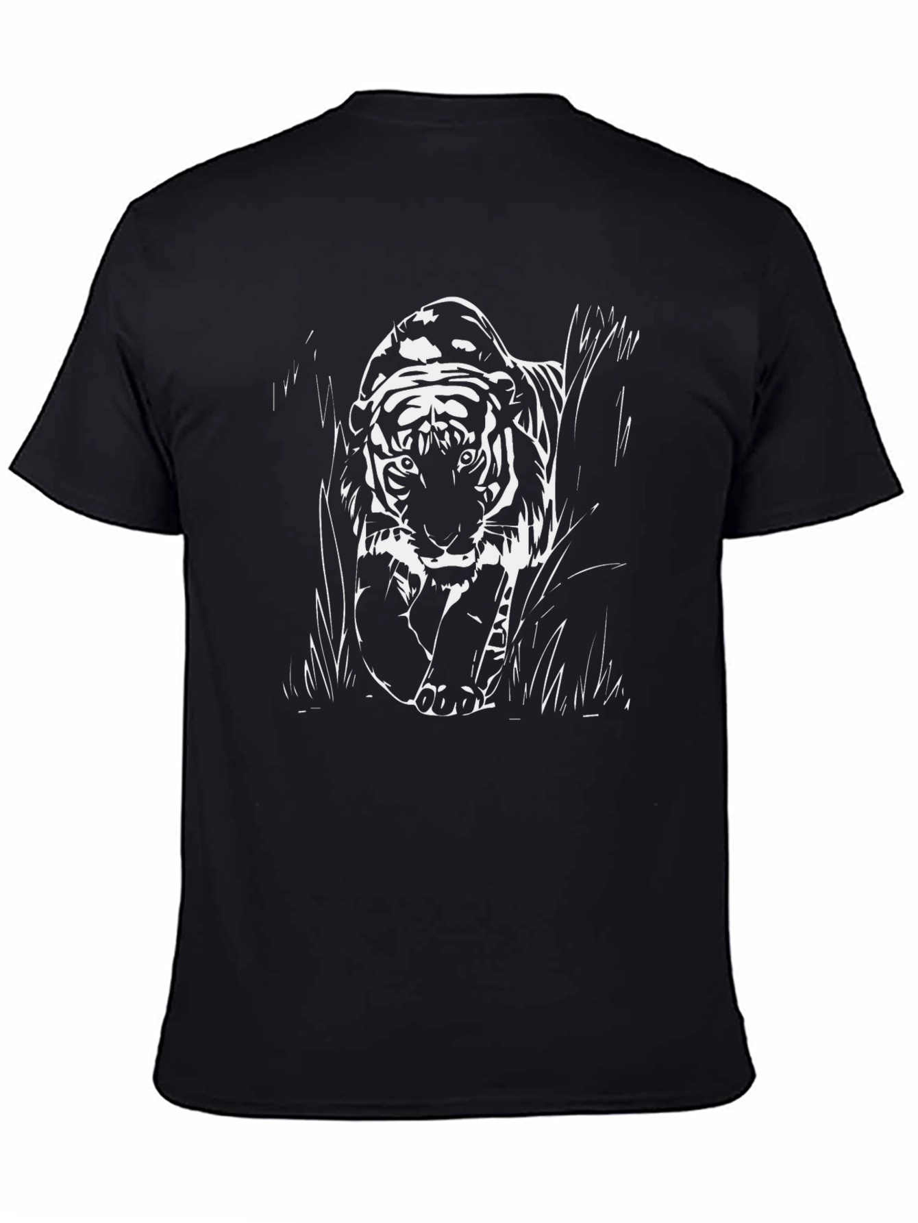 Tiger Graphic Black T-Shirt