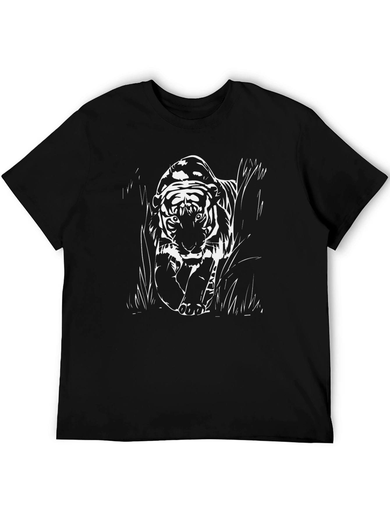 Tiger Graphic Black T-Shirt