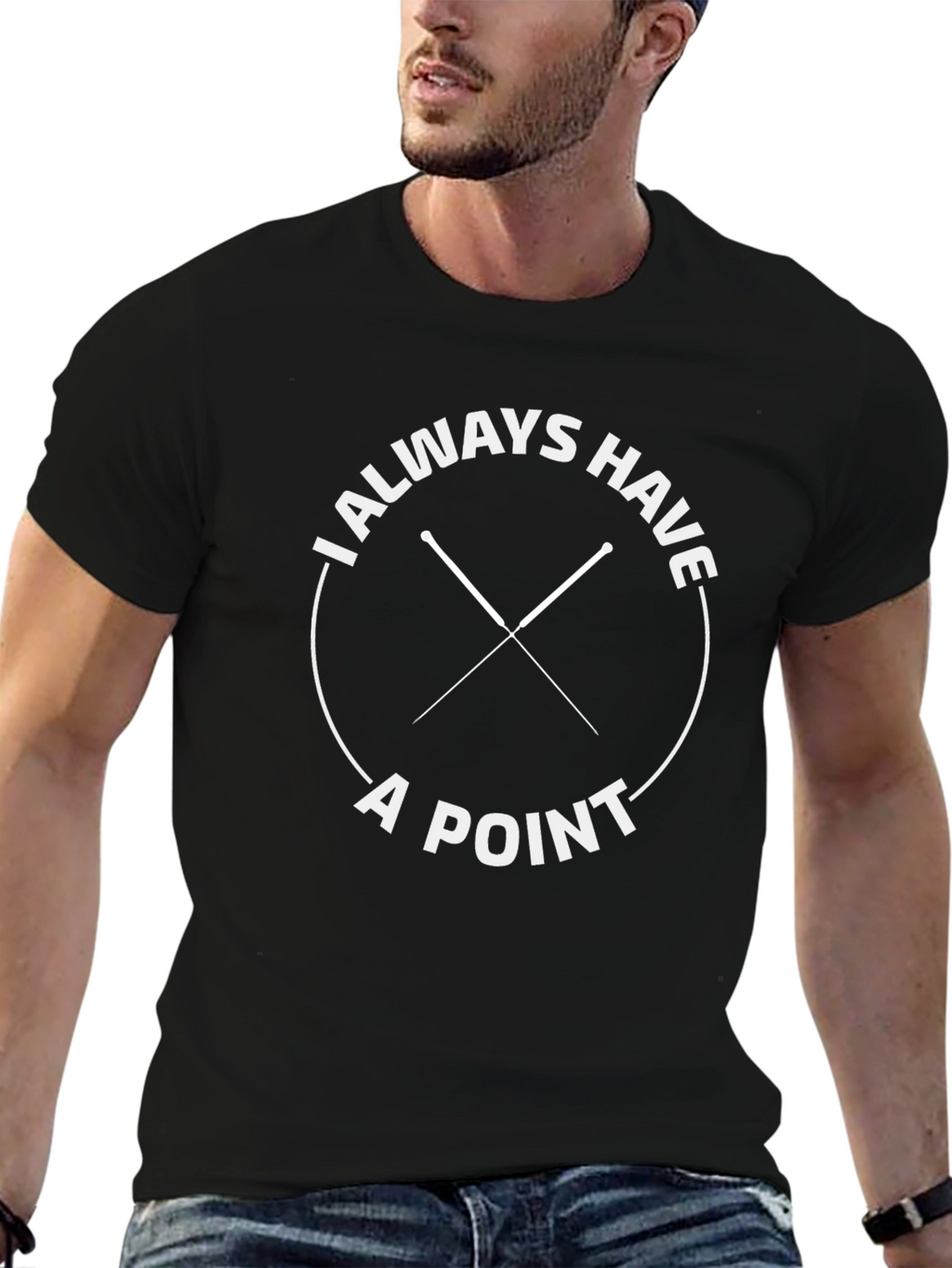 I Always Have A Point Black T-Shirt