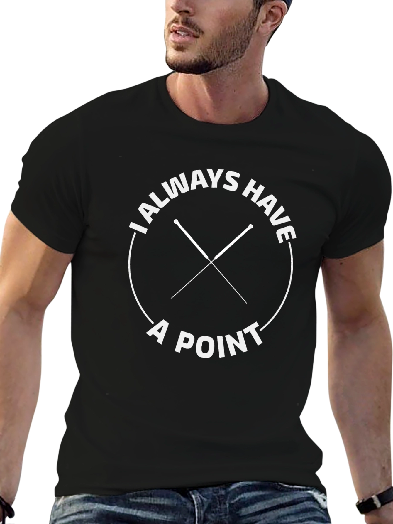 I Always Have A Point Black T-Shirt