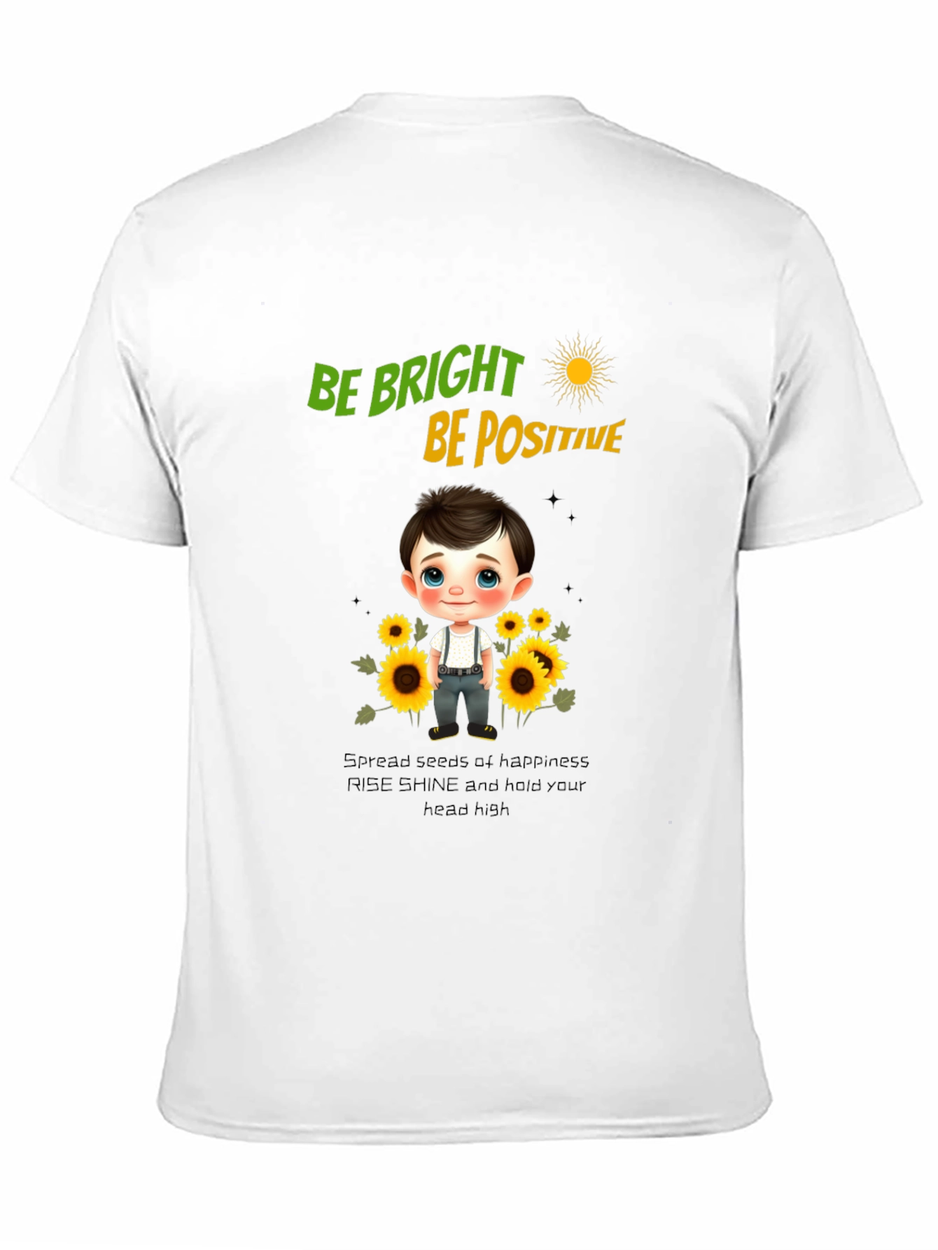 Be Bright Be Positive Graphic T-Shirt
