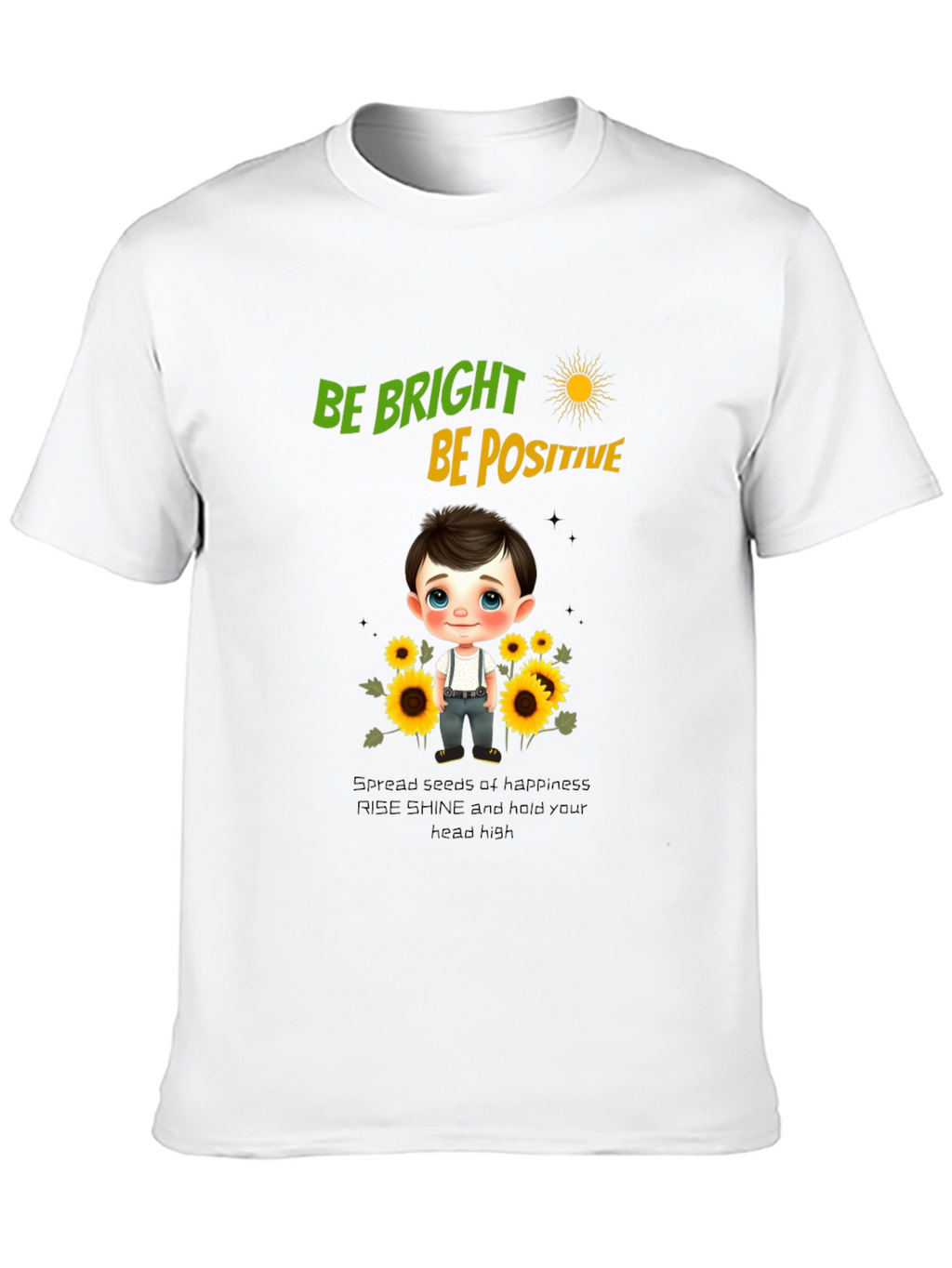 Be Bright Be Positive Graphic T-Shirt