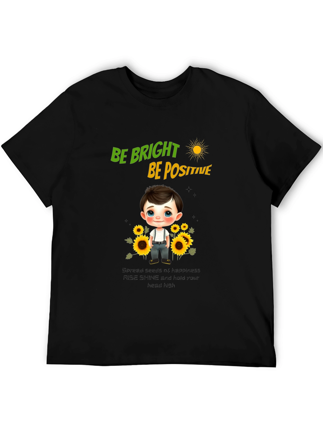 Be Bright Be Positive Graphic T-Shirt