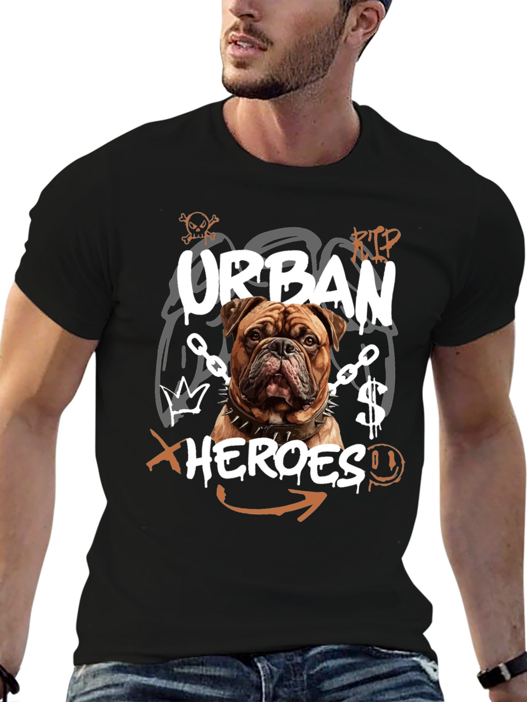 Urban Heroes Dog Graphic Tee