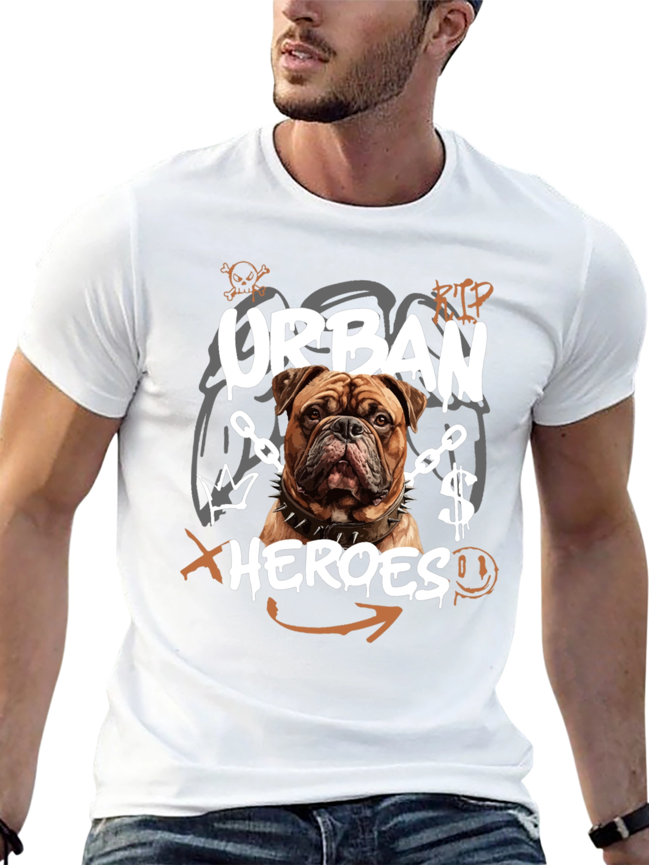 Urban Heroes Dog Graphic Tee