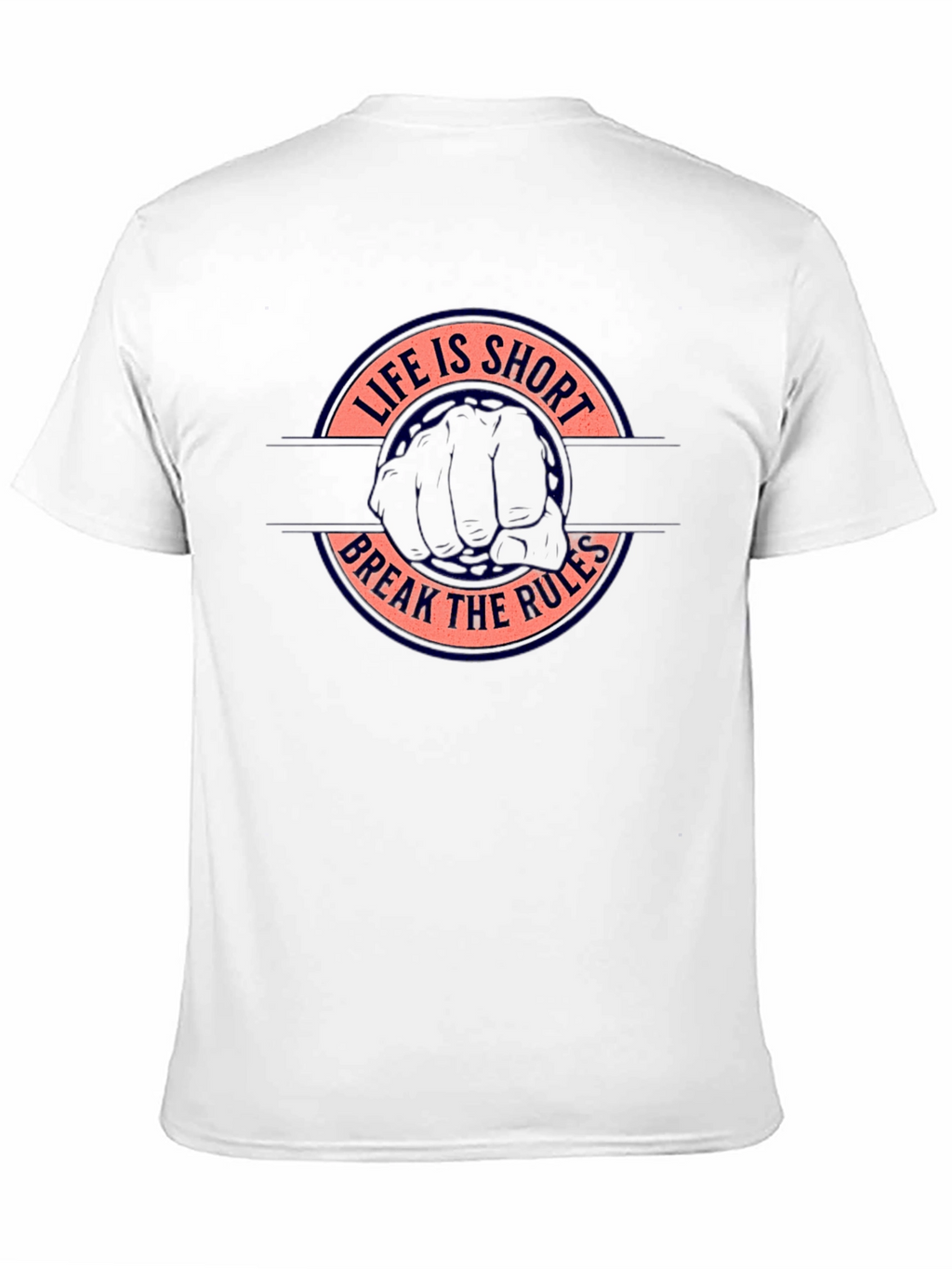 Life is Short Break the Rules Graphic Tee
