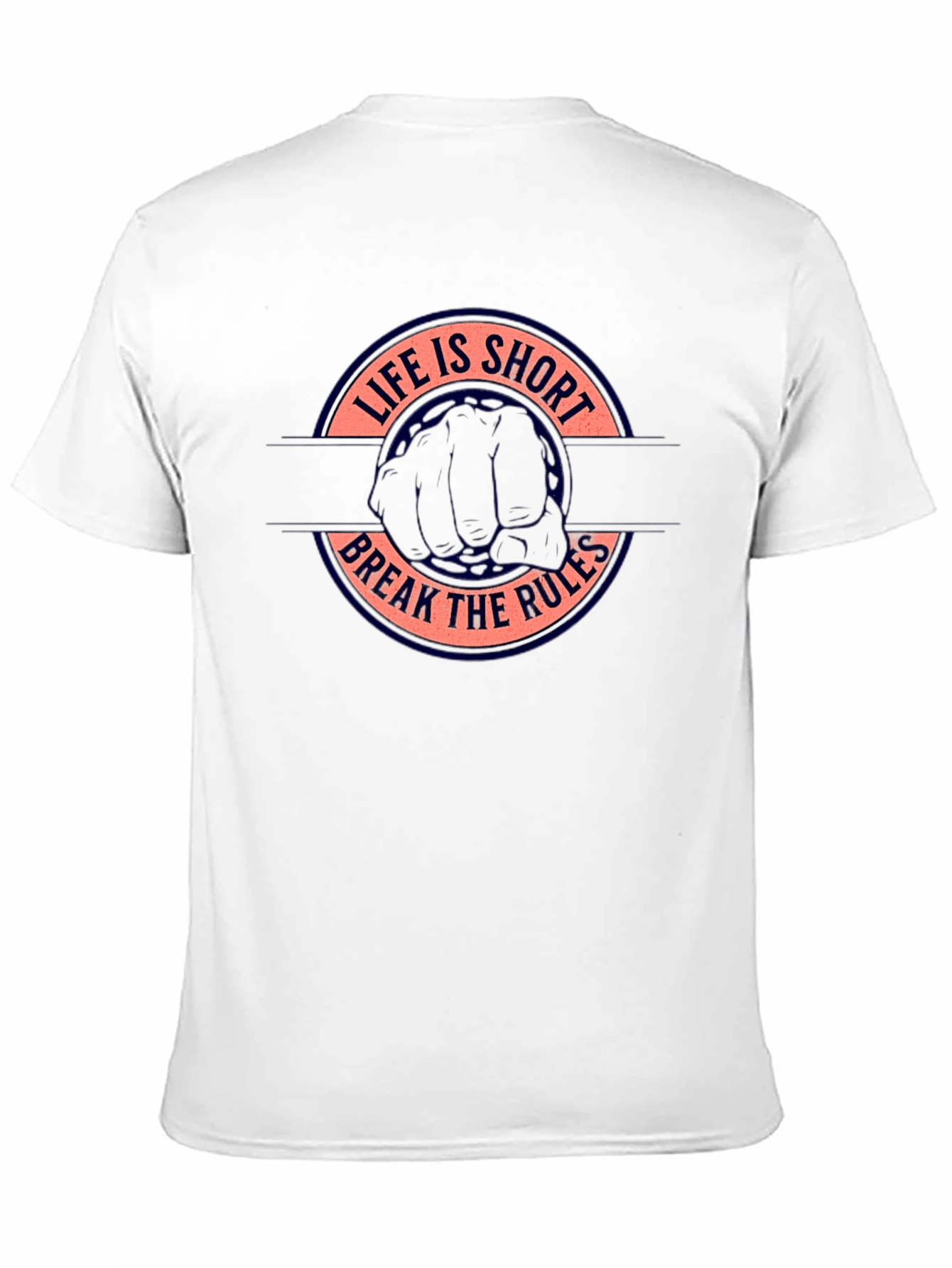 Life is Short Break the Rules Graphic Tee