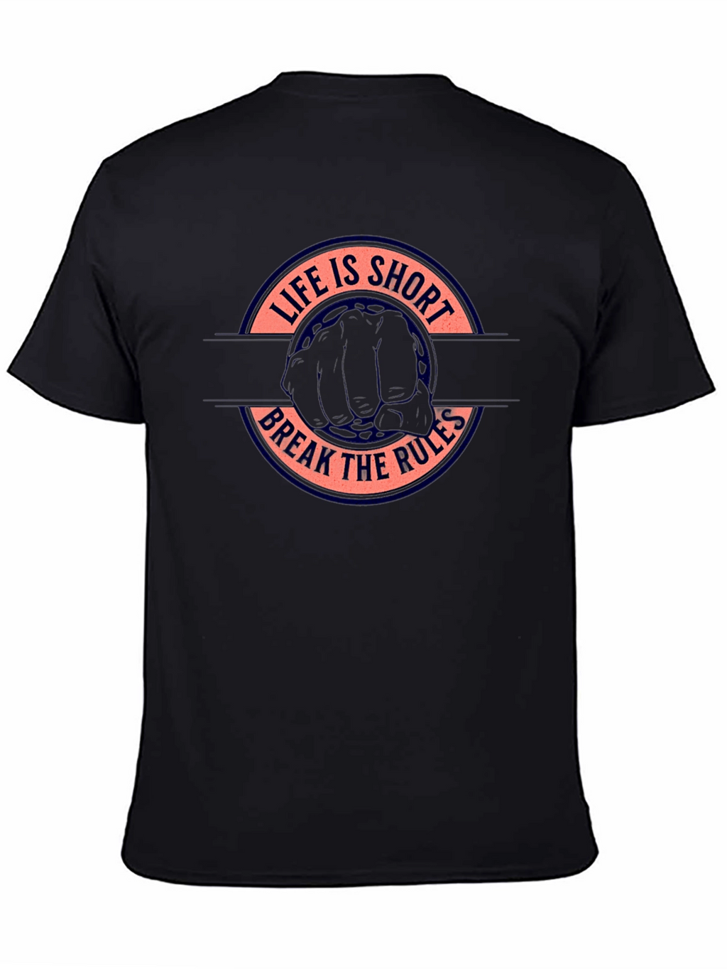 Life is Short Break the Rules Graphic Tee