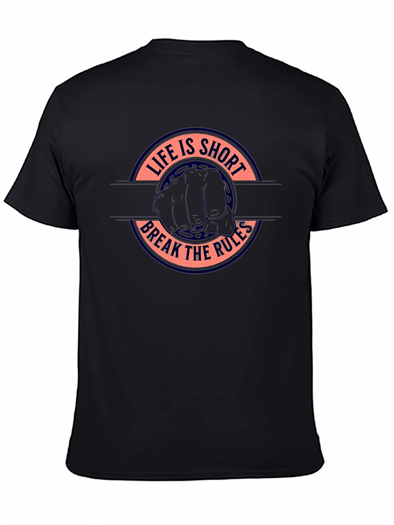 Life is Short Break the Rules Graphic Tee