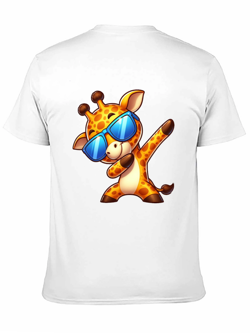 Dabbing Giraffe Graphic Tee - Cool Cartoon T-Shirt