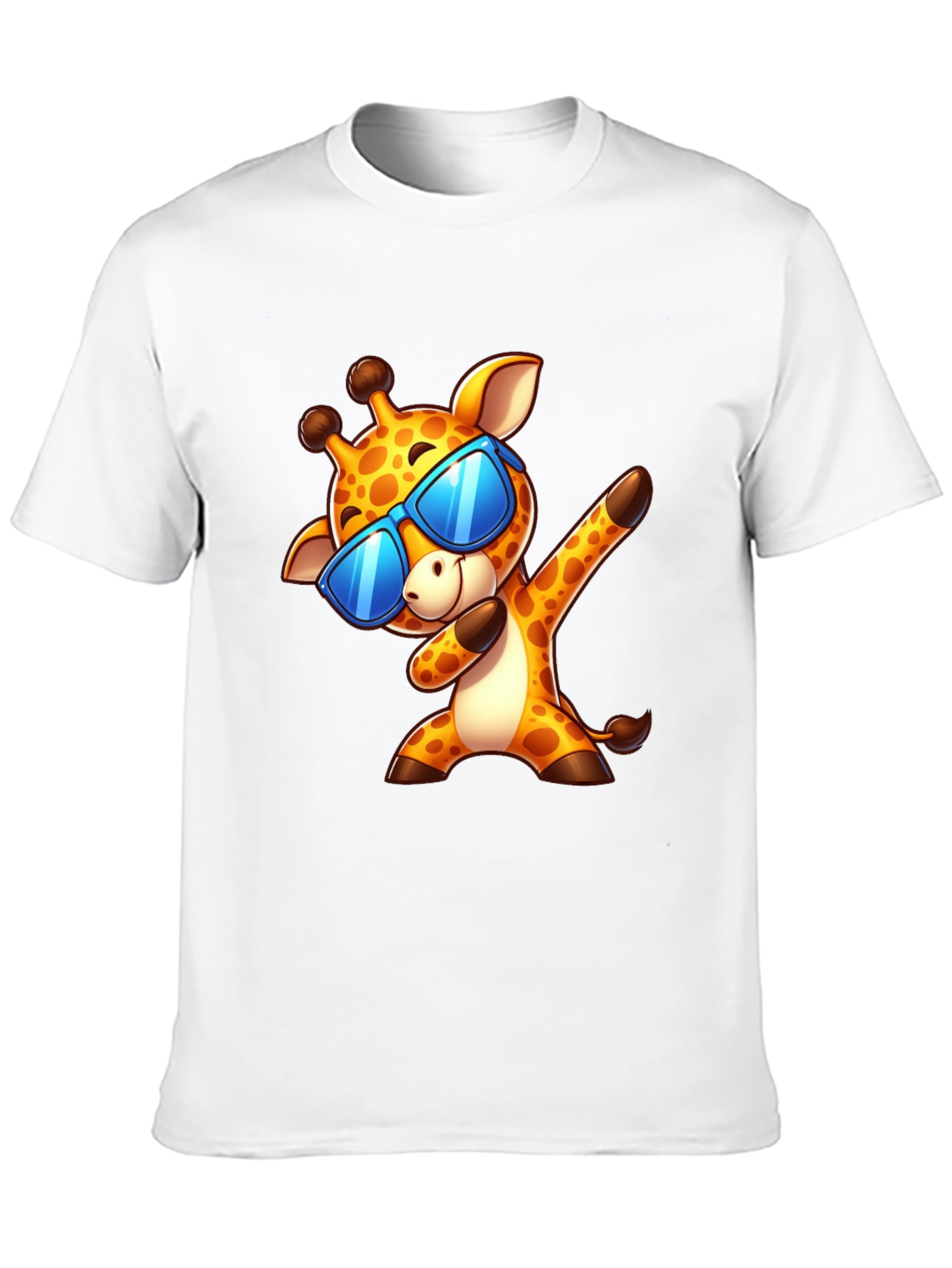 Dabbing Giraffe Graphic Tee - Cool Cartoon T-Shirt