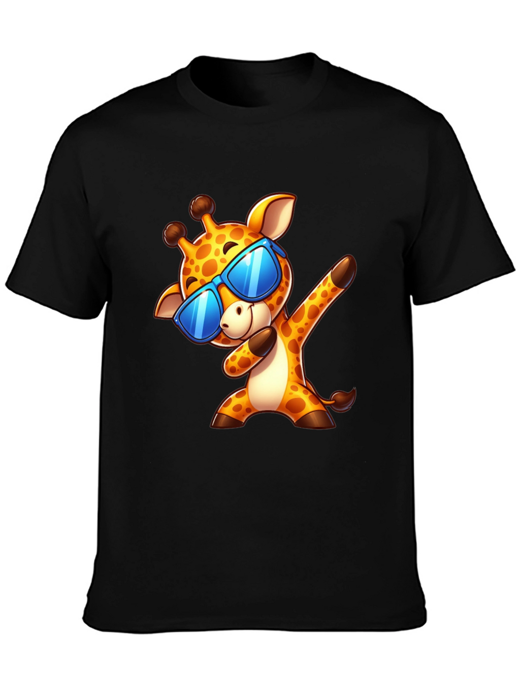 Dabbing Giraffe Graphic Tee - Cool Cartoon T-Shirt