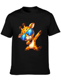 Dabbing Giraffe Graphic Tee - Cool Cartoon T-Shirt