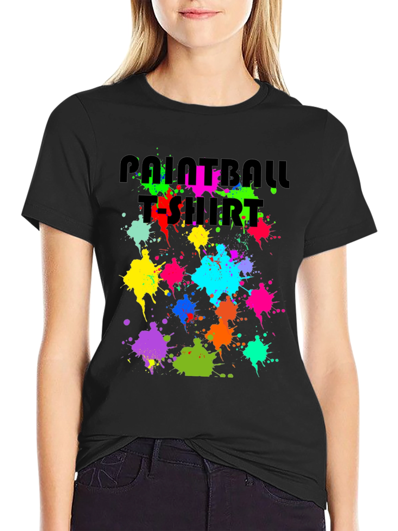 Paint Splatter Paintball T-Shirt - Fun & Unique Graphic Tee