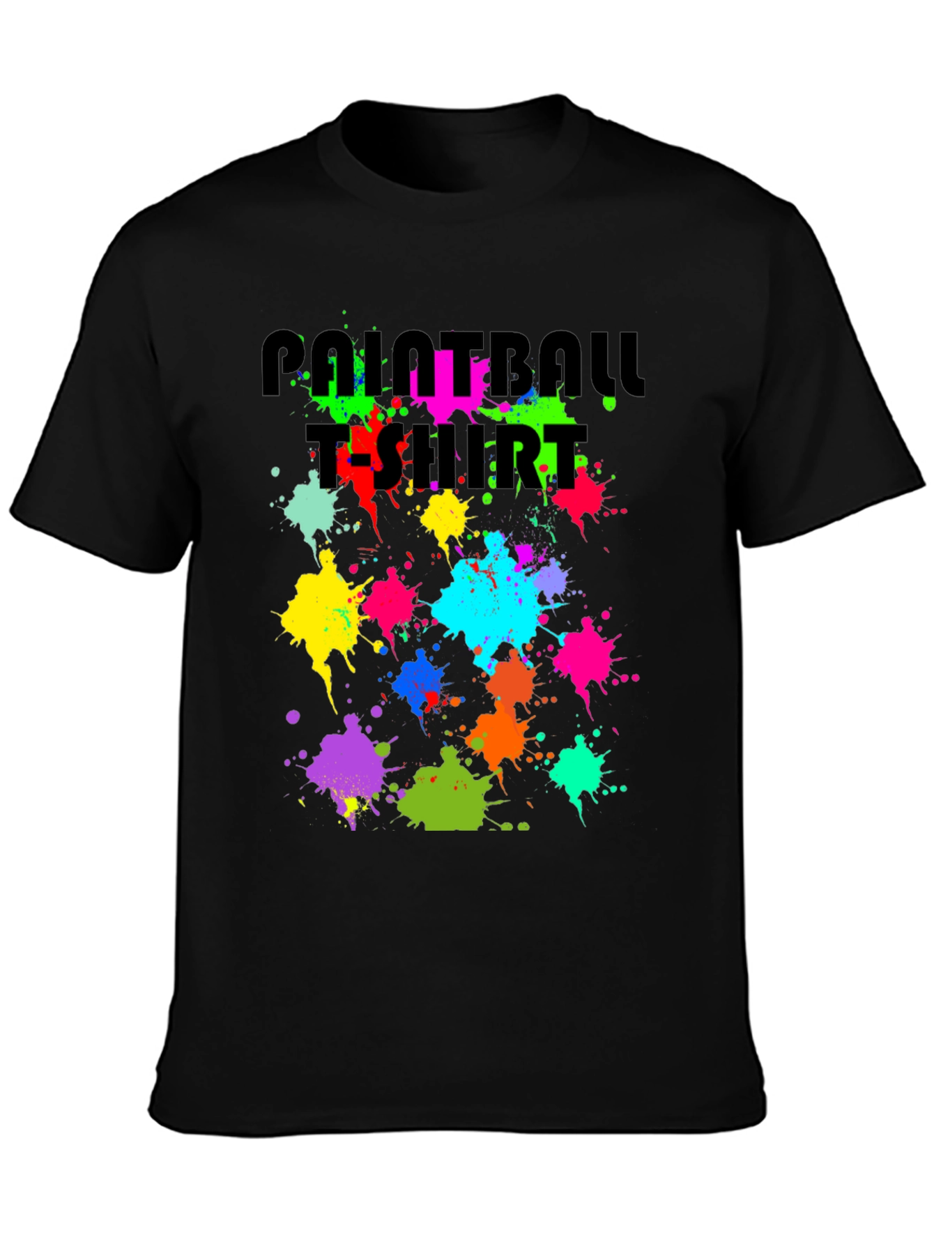 Paint Splatter Paintball T-Shirt - Fun & Unique Graphic Tee