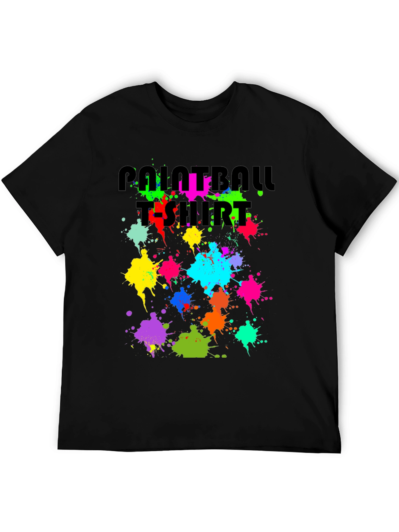Paint Splatter Paintball T-Shirt - Fun & Unique Graphic Tee