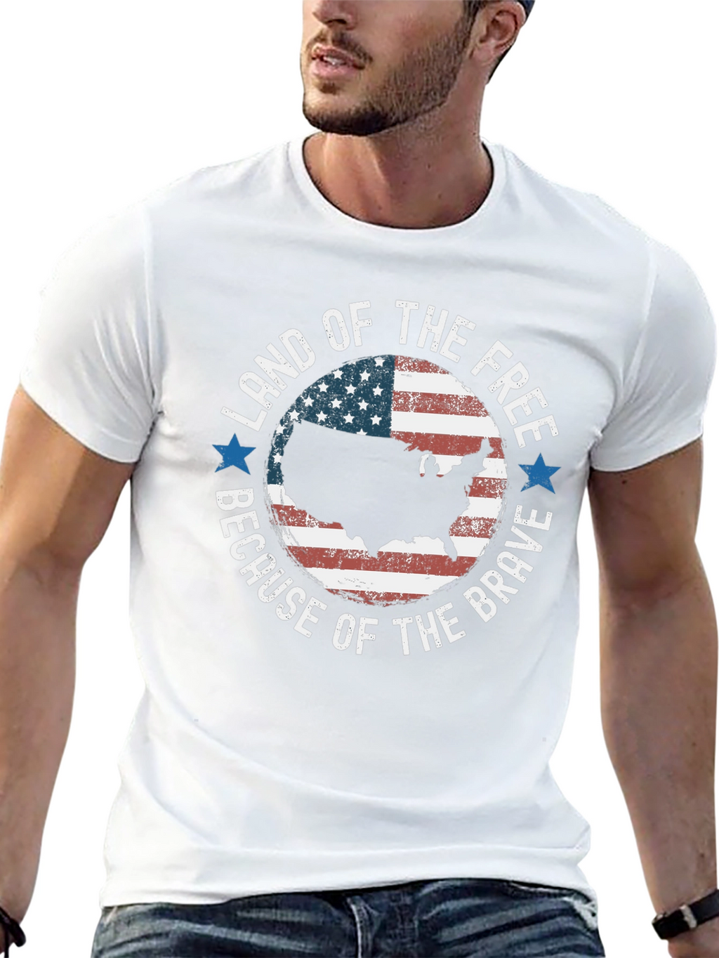 Land of the Free Patriotic T-Shirt