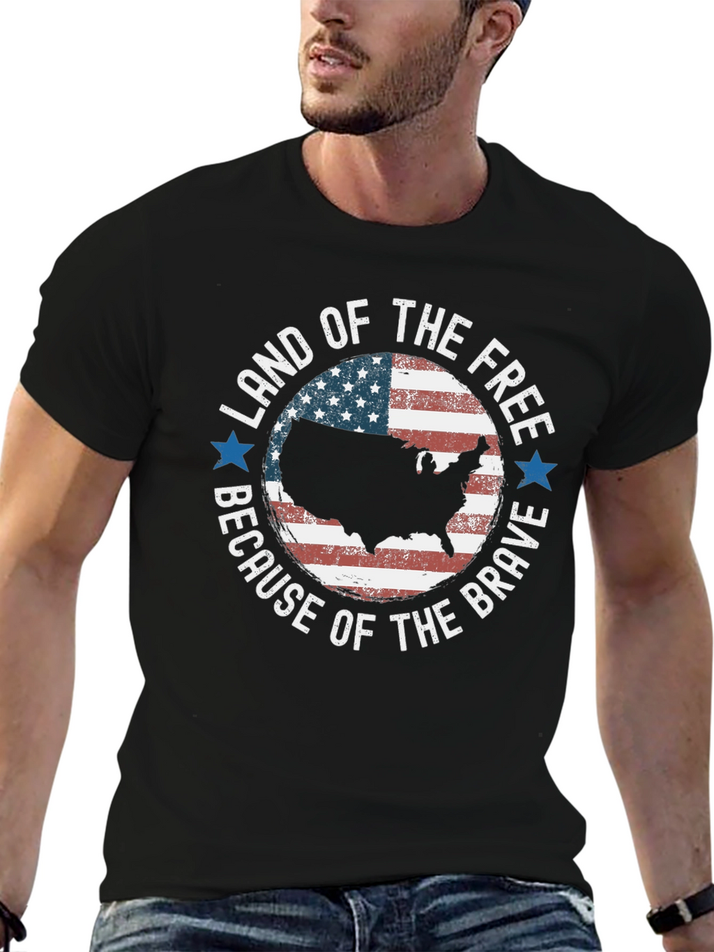 Land of the Free Patriotic T-Shirt
