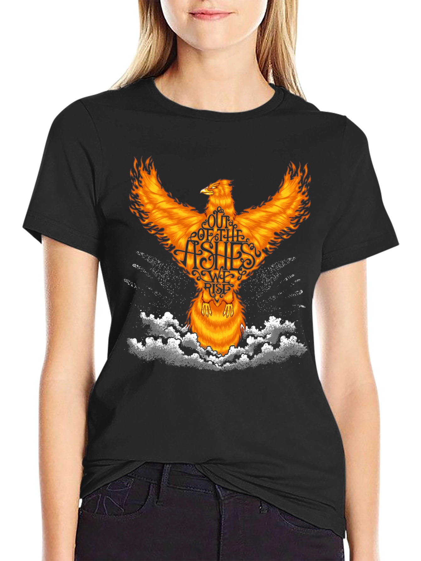 Phoenix Rising Graphic T-Shirt - Out of The Ashes We Rise