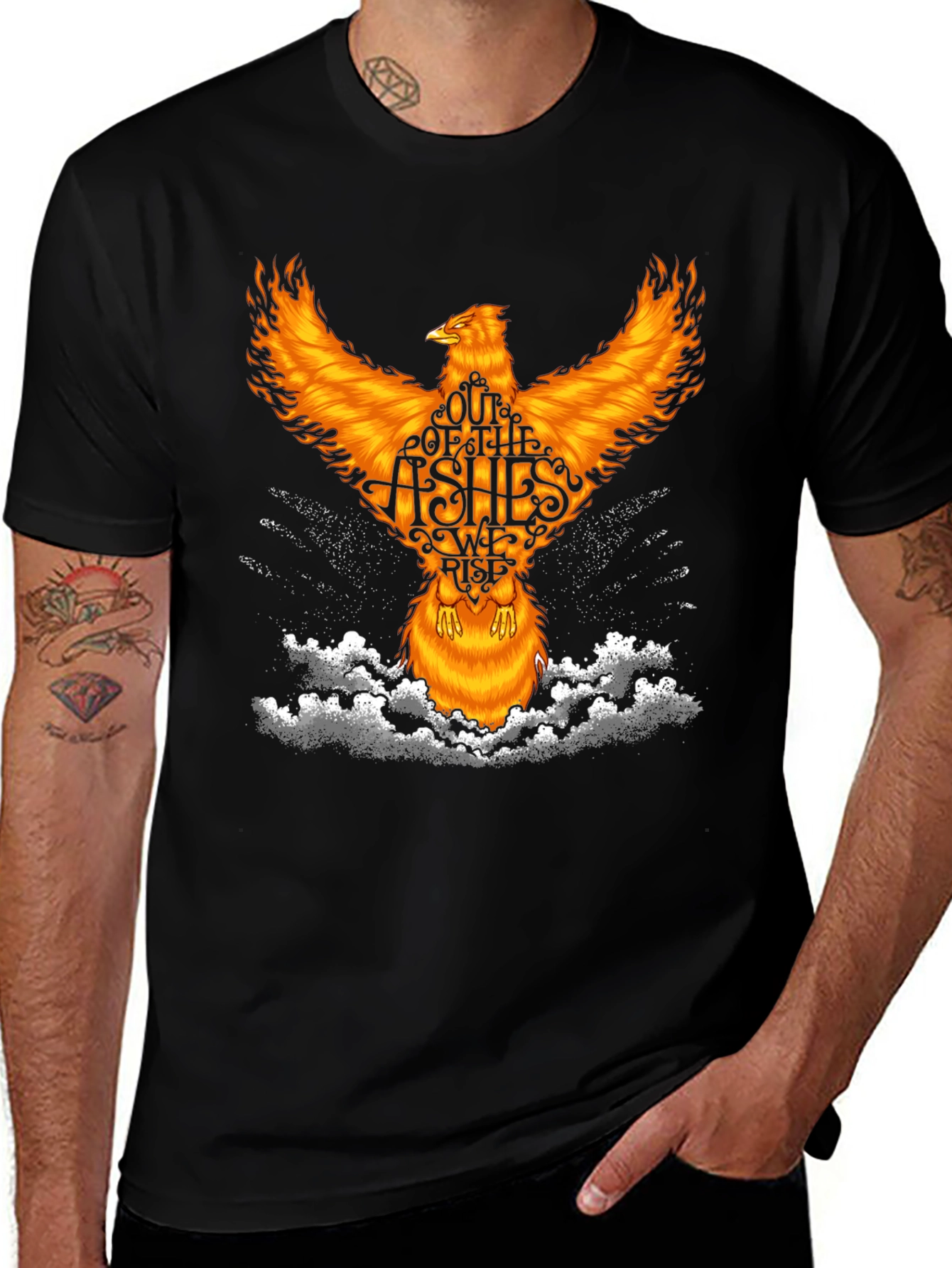 Phoenix Rising Graphic T-Shirt - Out of The Ashes We Rise