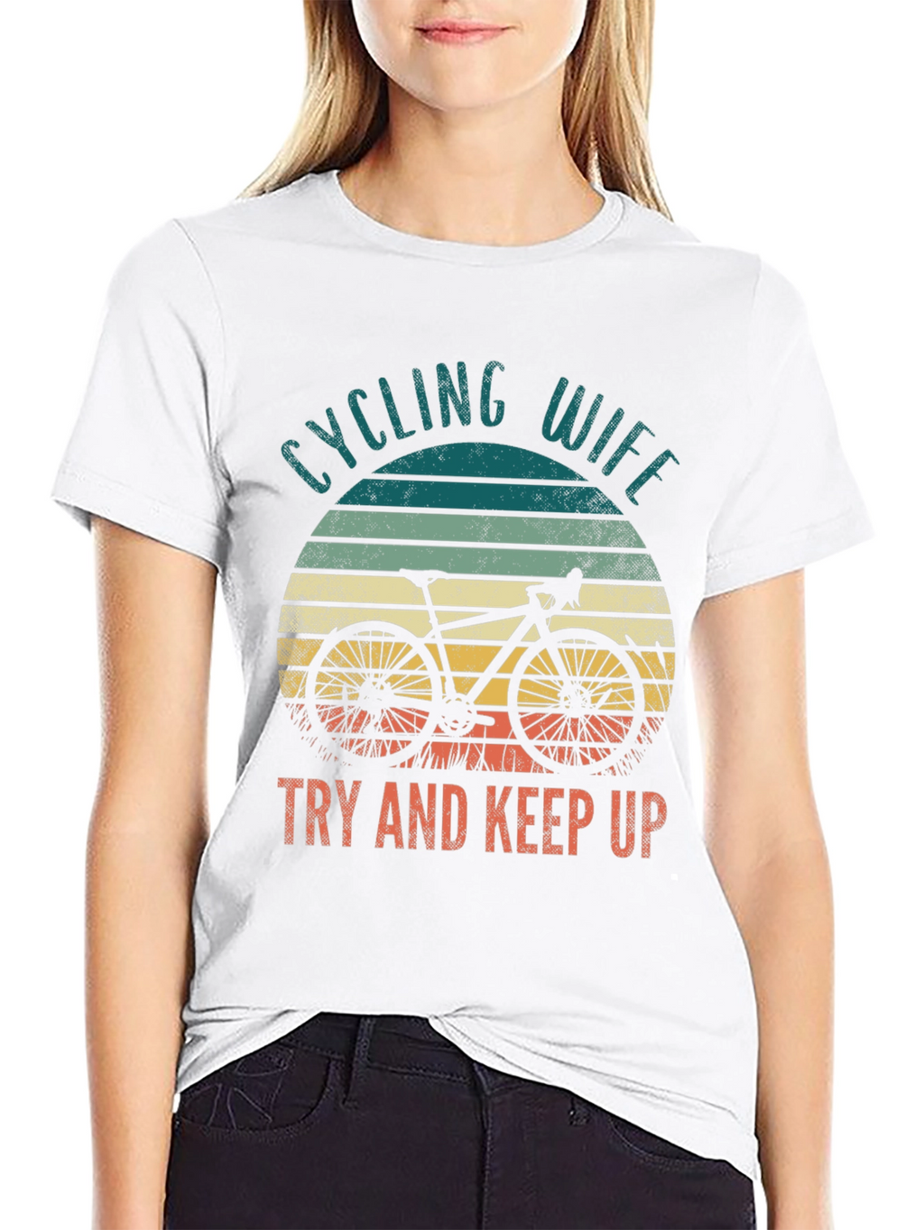 Cycling Wife T-Shirt - Try and Keep Up
