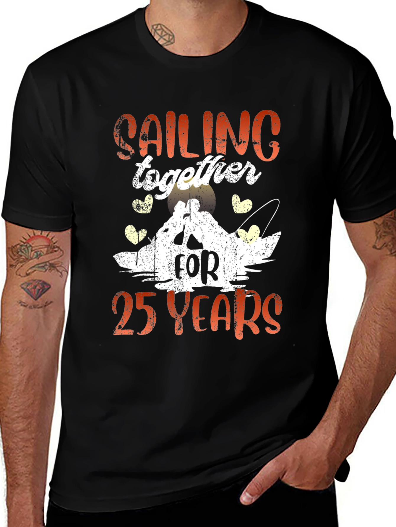 Sailing Together 25 Years Anniversary T-Shirt