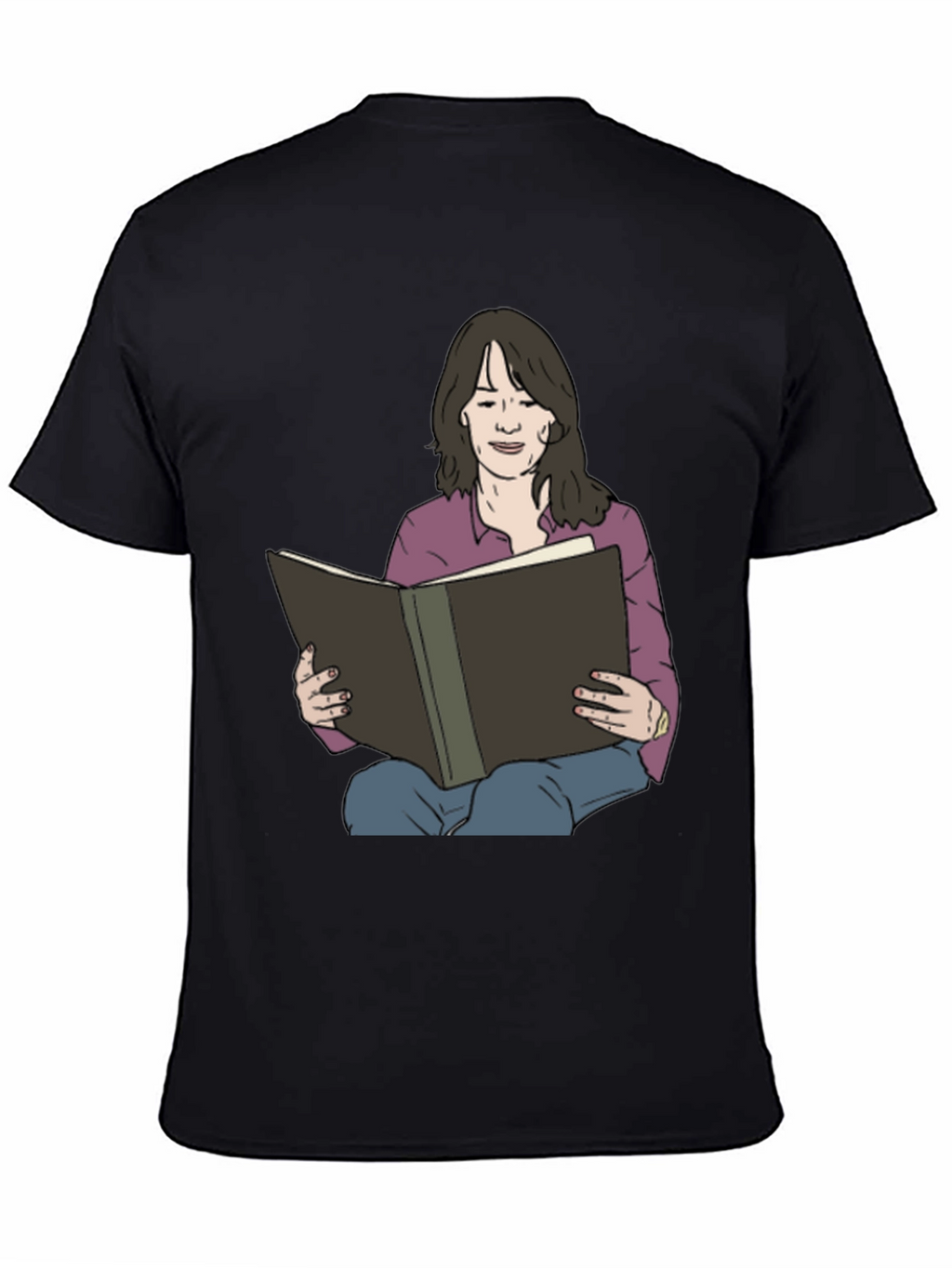 Woman Reading Book Graphic Tee