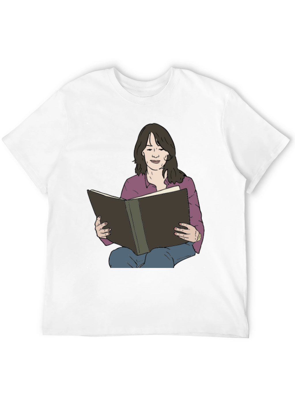 Woman Reading Book Graphic Tee