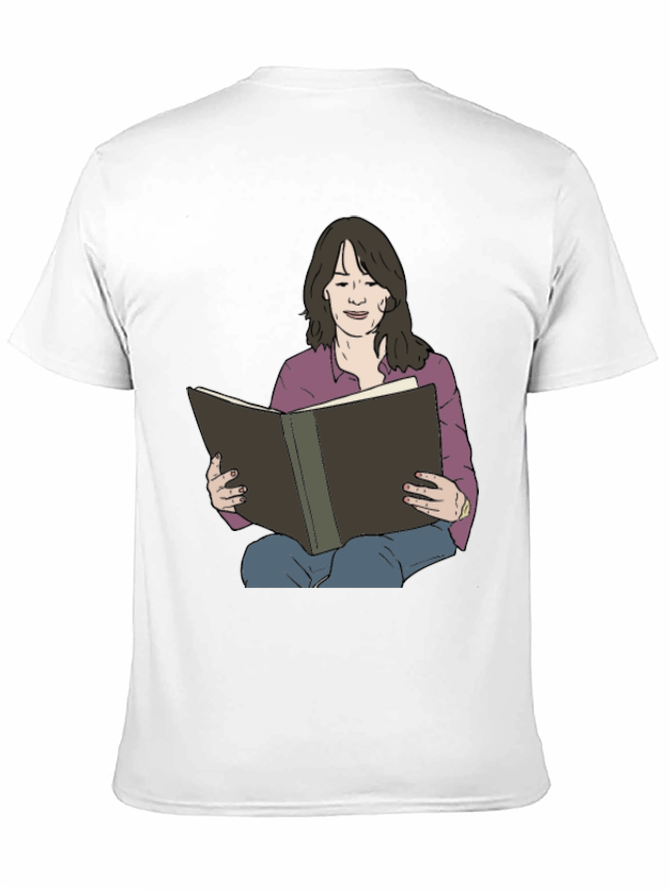 Woman Reading Book Graphic Tee