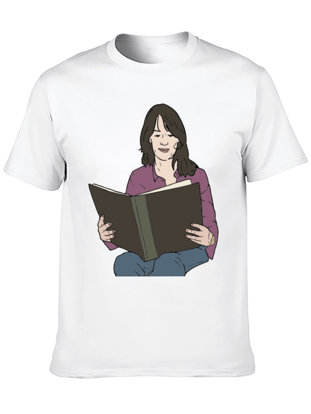 Woman Reading Book Graphic Tee