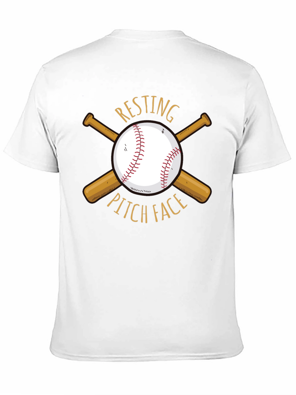 Resting Pitch Face Baseball T-Shirt