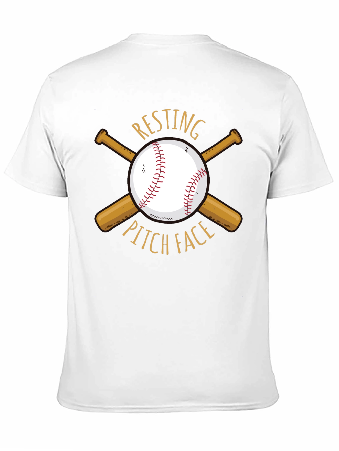 Resting Pitch Face Baseball T-Shirt