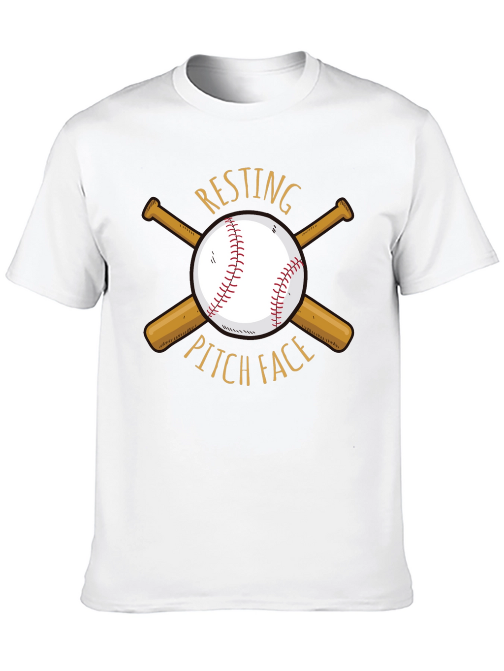 Resting Pitch Face Baseball T-Shirt
