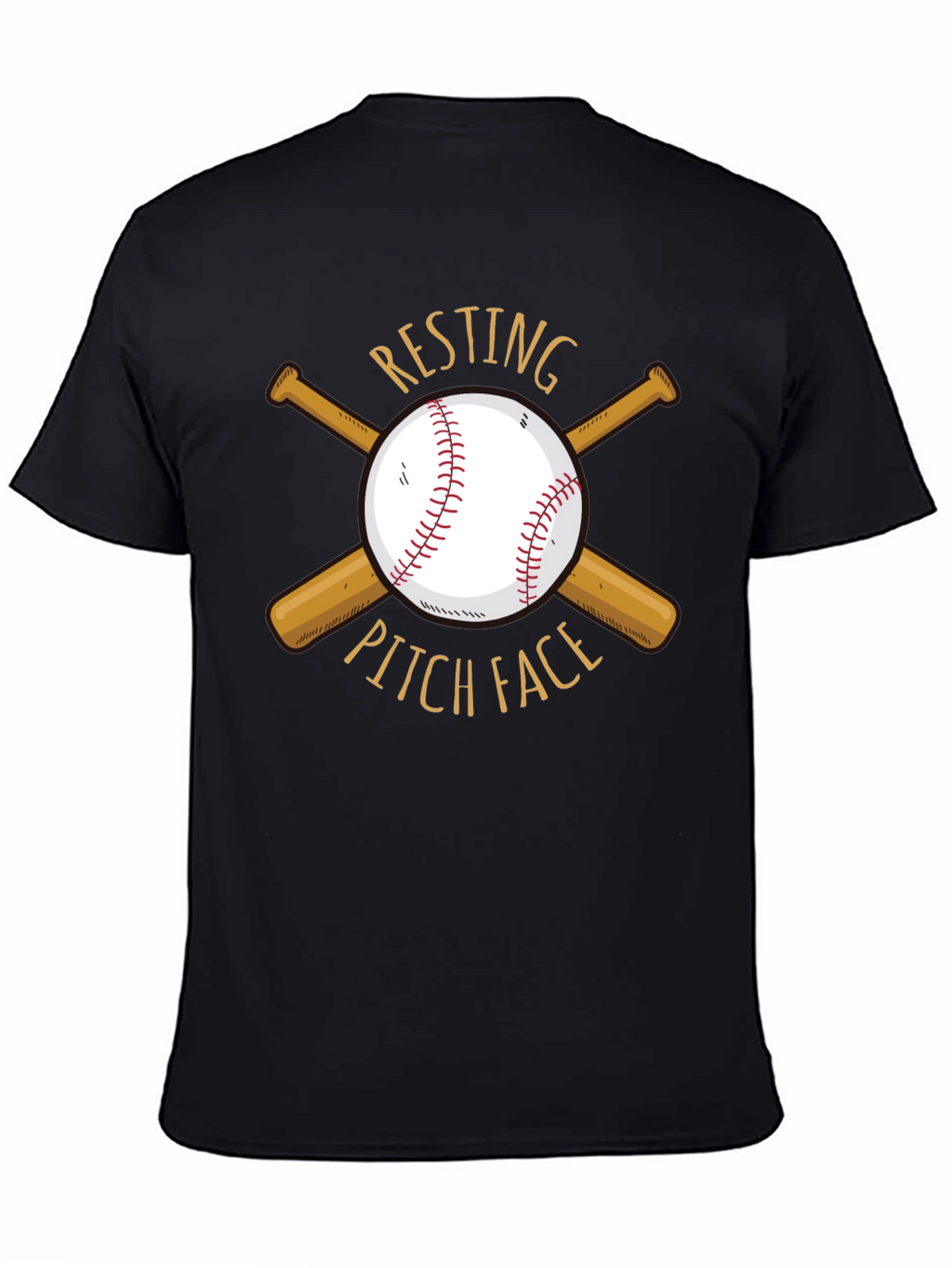 Resting Pitch Face Baseball T-Shirt