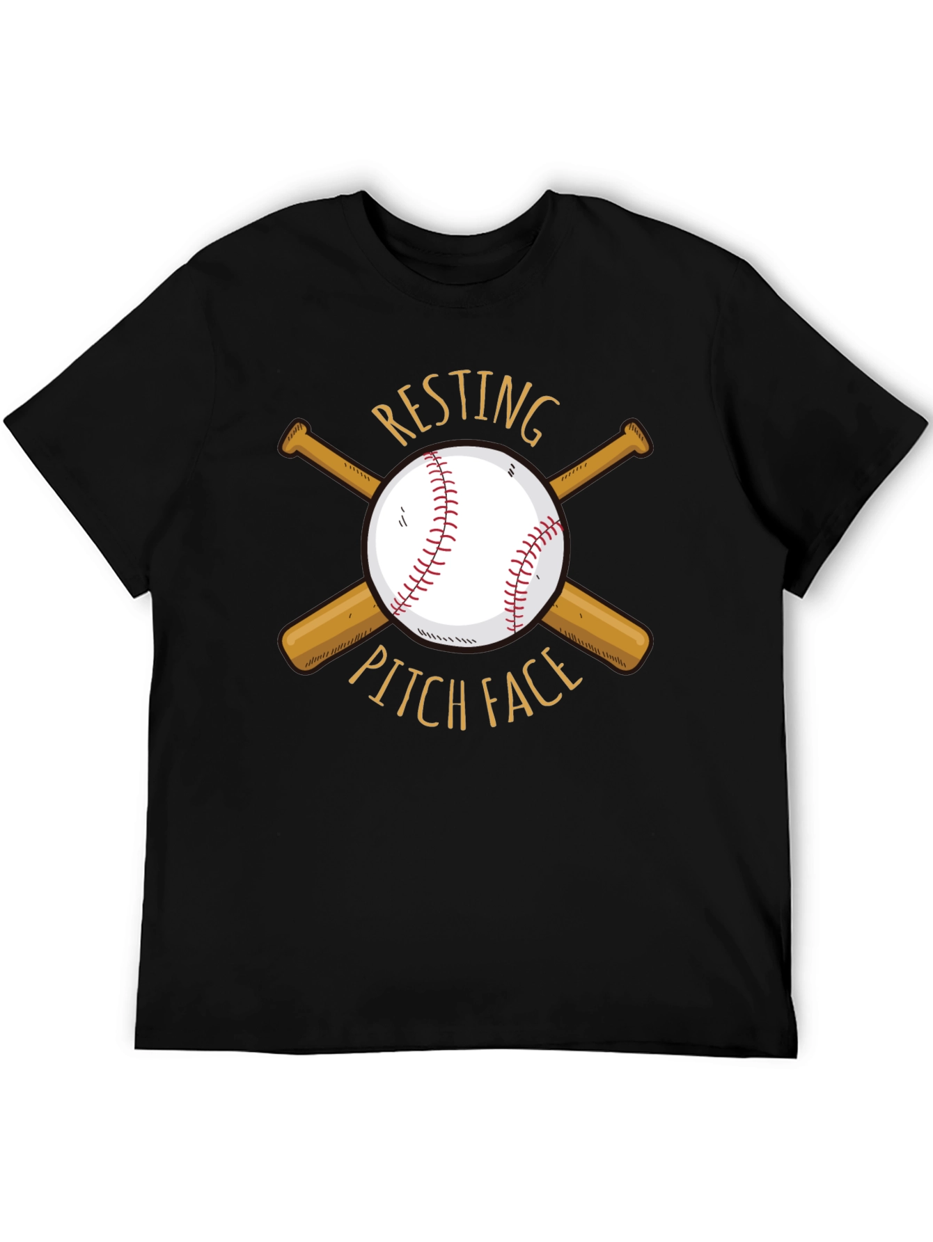Resting Pitch Face Baseball T-Shirt